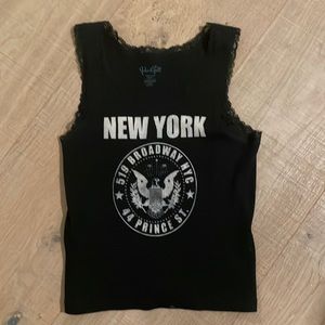 Brandy Melville New York Lace Tank